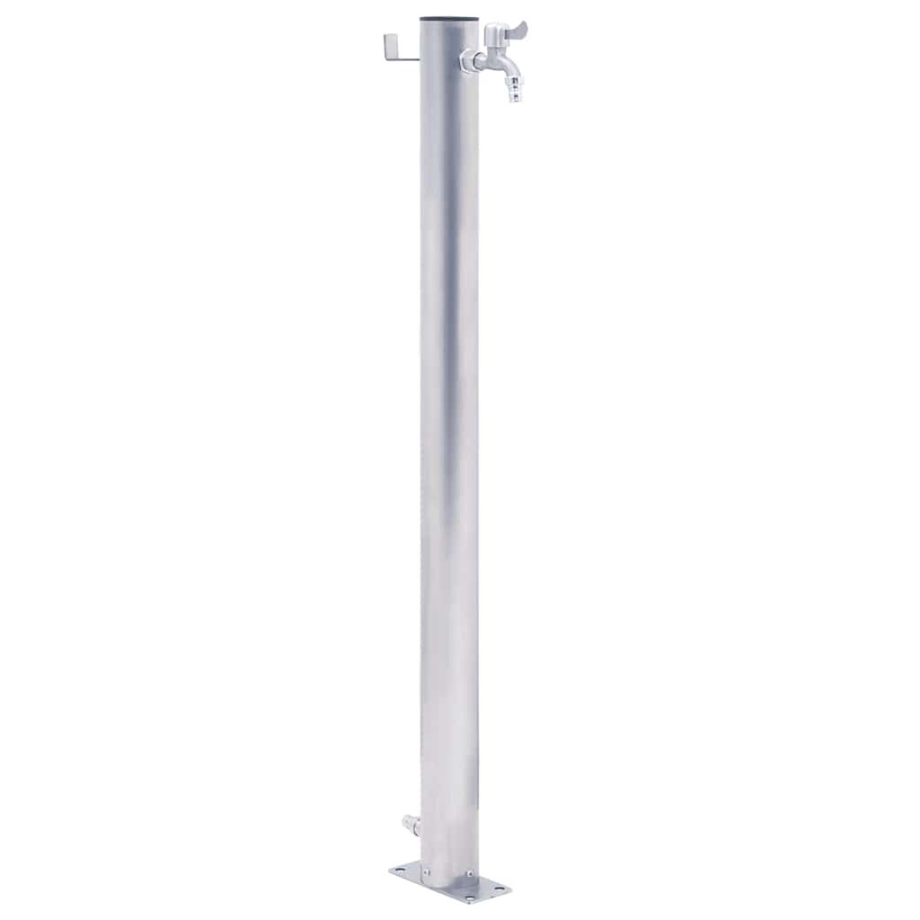 vidaXL Wassersäule für den Garten 40 cm Edelstahl Rund