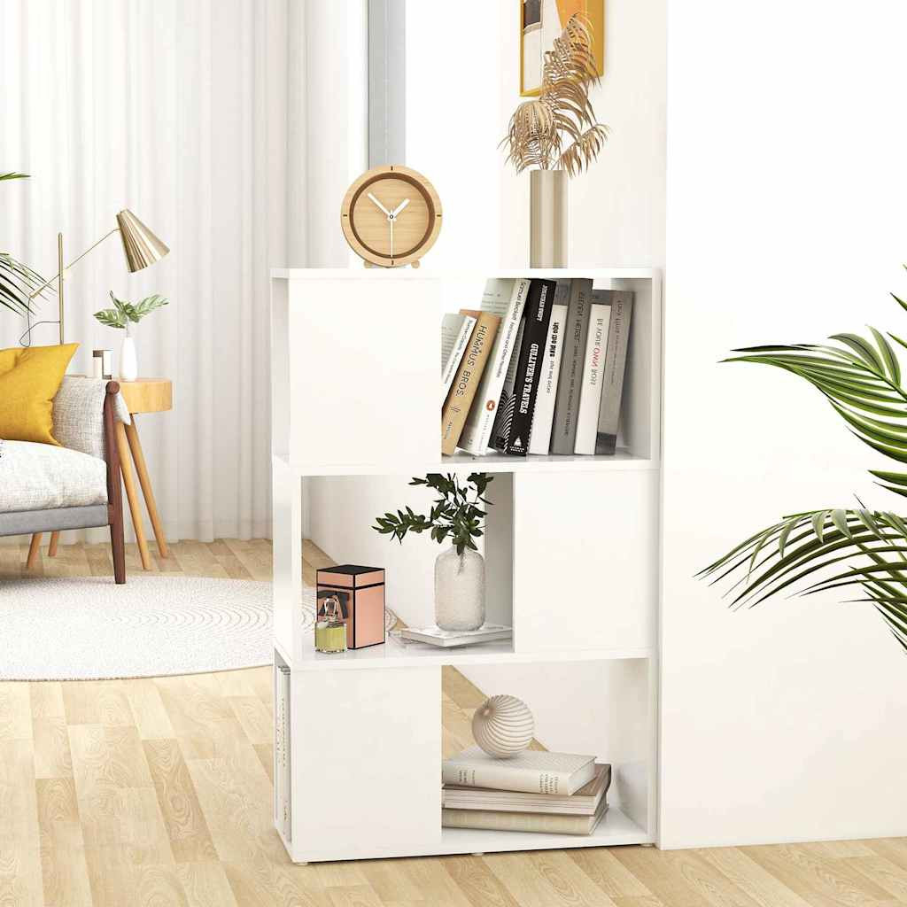 vidaXL Bücherregal Raumteiler Weiß 60x24x94 cm Holzwerkstoff