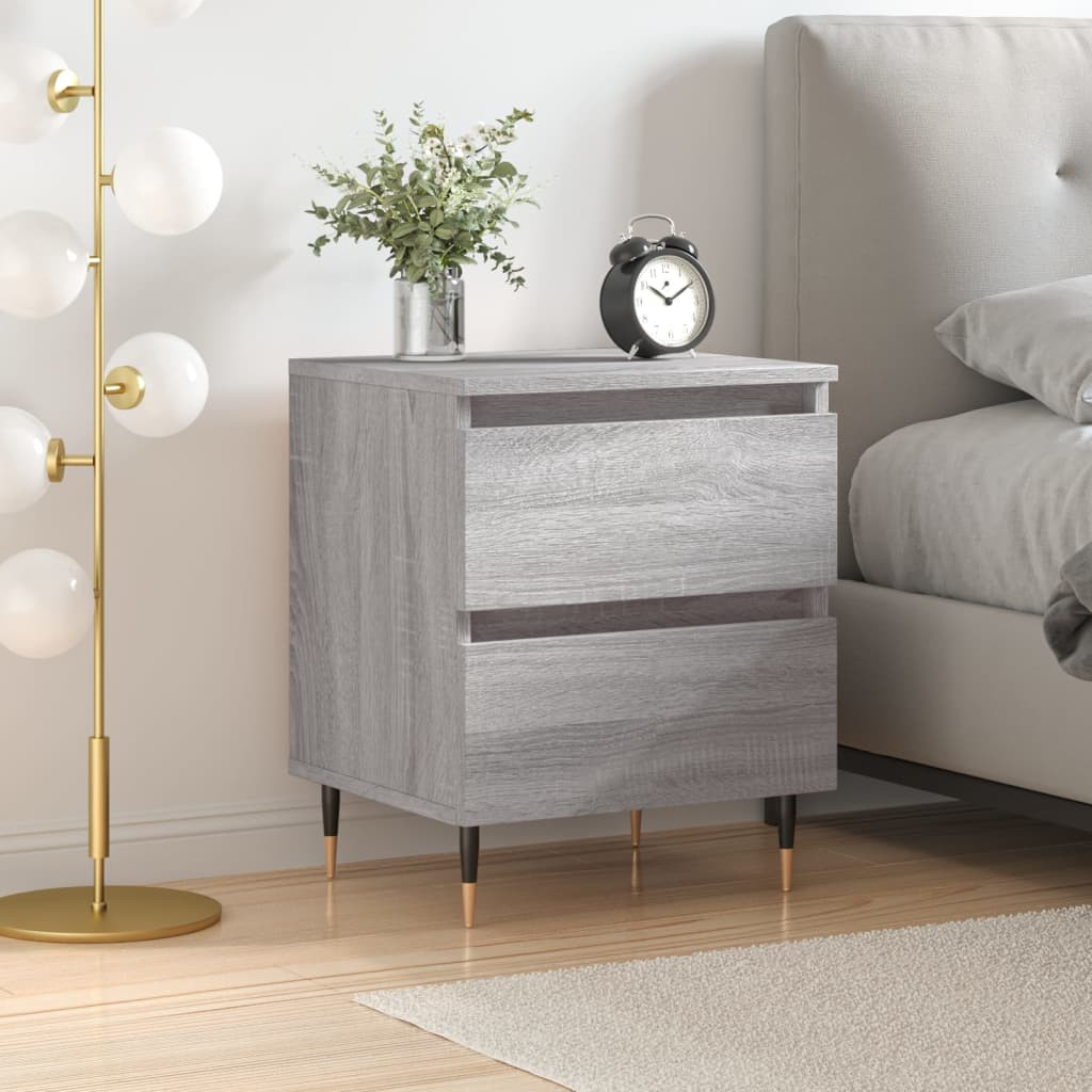 vidaXL Nachttisch Grau Sonoma 40x35x50 cm Holzwerkstoff