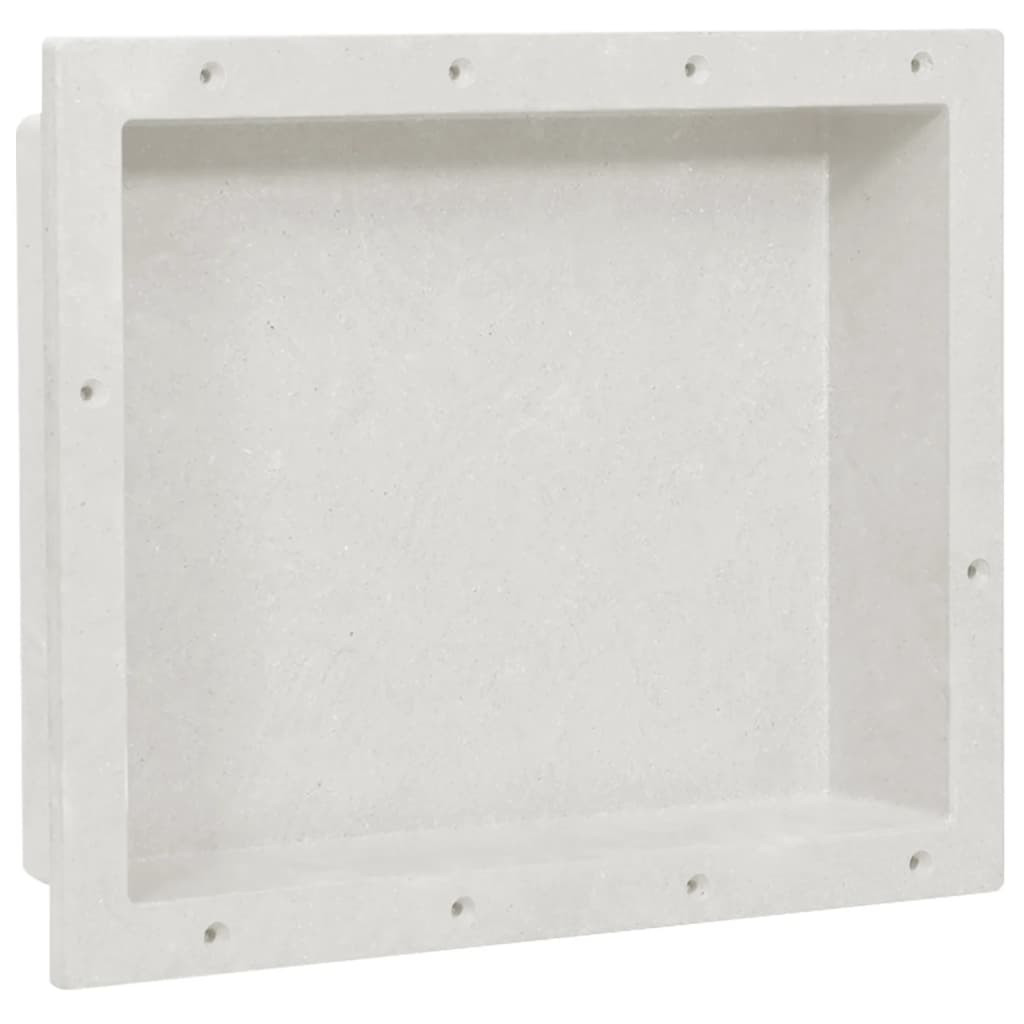 vidaXL Duschnische Mattweiß 41x51x10 cm