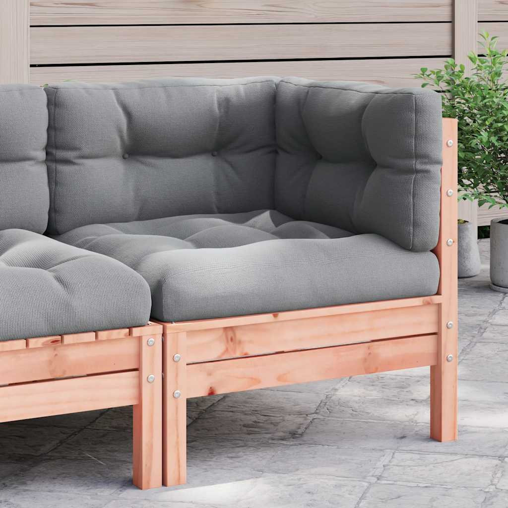 vidaXL Garten-Ecksofa mit Kissen Massivholz Douglasie