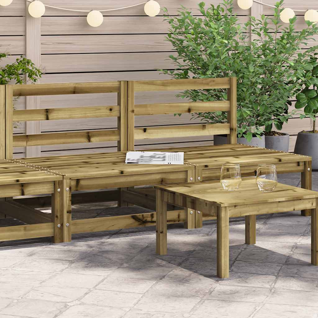 vidaXL Gartensofas ohne Armlehnen 2 Stk. 70x70x67 cm Kiefernholz