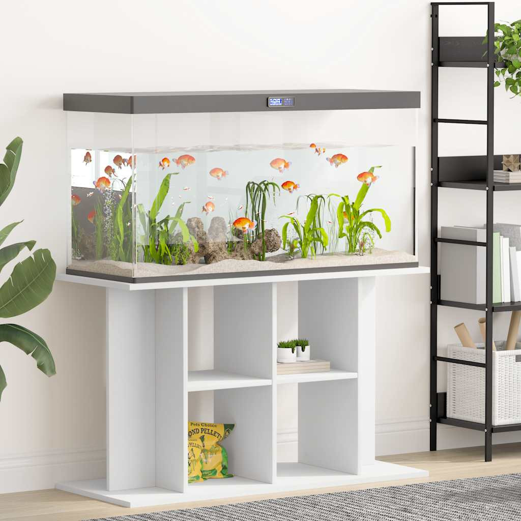 vidaXL Aquariumständer Weiß 100x40x60 cm Holzwerkstoff
