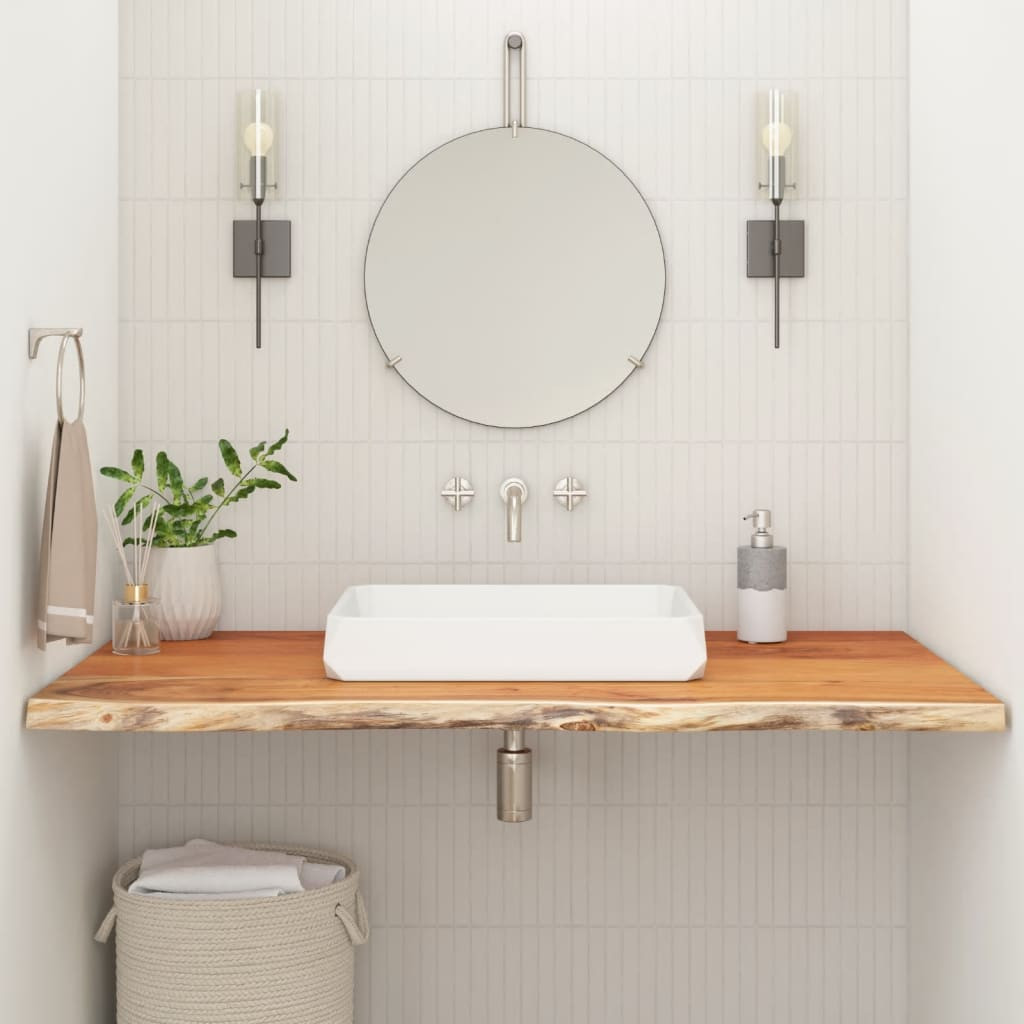 vidaXL Waschtischplatte 120x60x3,8 cm Rechteckig Massivholz Akazie