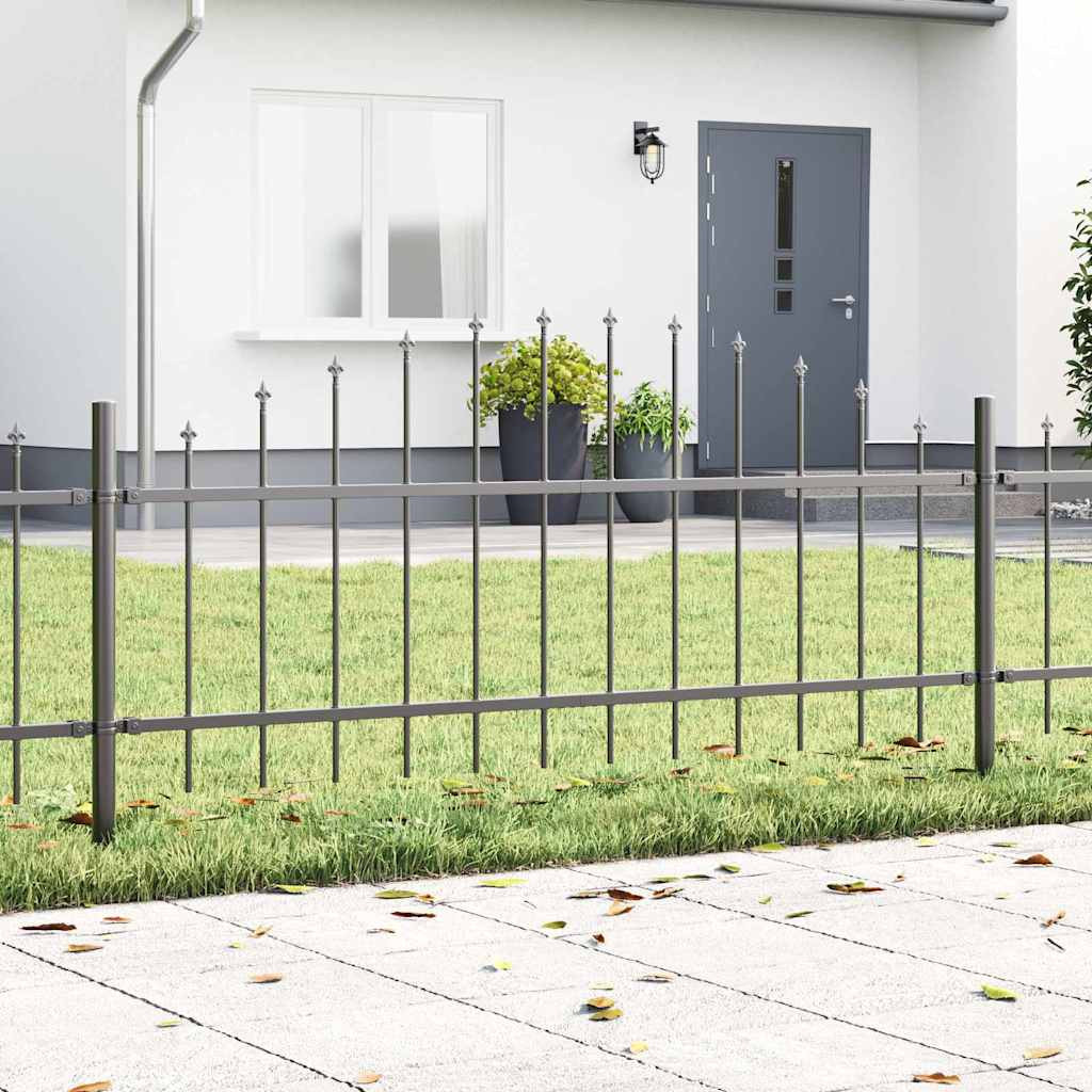 vidaXL Gartenzaun Woerden 7 pcs Grau