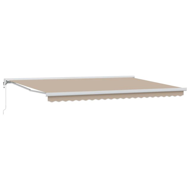 vidaXL Ausziehbare Markise Beige 500 x 300 x 165 cm Stoff und Metall