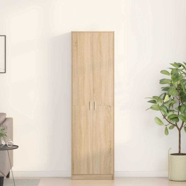 vidaXL Kleiderschrank Sonoma-Eiche 55 x 25 x 189 cm Holzwerkstoff