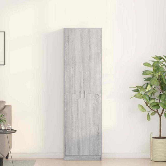 vidaXL Kleiderschrank Graues Sonoma 55 x 25 x 189 cm Holzwerkstoff