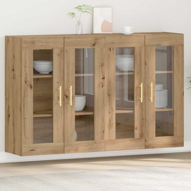 vidaXL Wandschränke 2 pcs Artisan-Eiche 69,5 x 34 x 90 cm