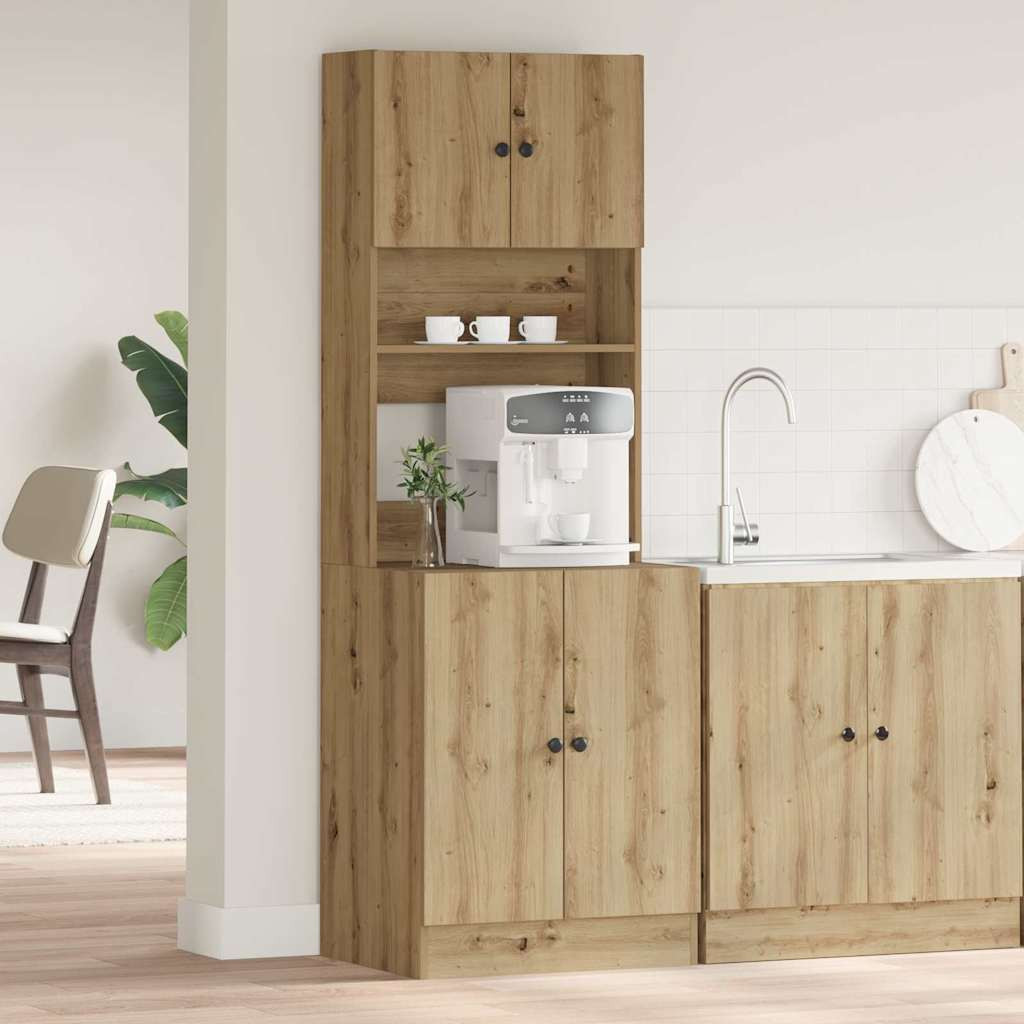 vidaXL Küchenbuffet Artisan-Eiche 60 x 50 x 180 cm