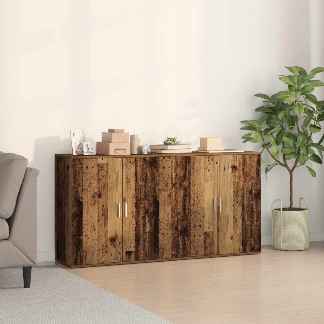 vidaXL Sideboard 2 pcs Altholz 79 x 38 x 80 cm Holzwerkstoff