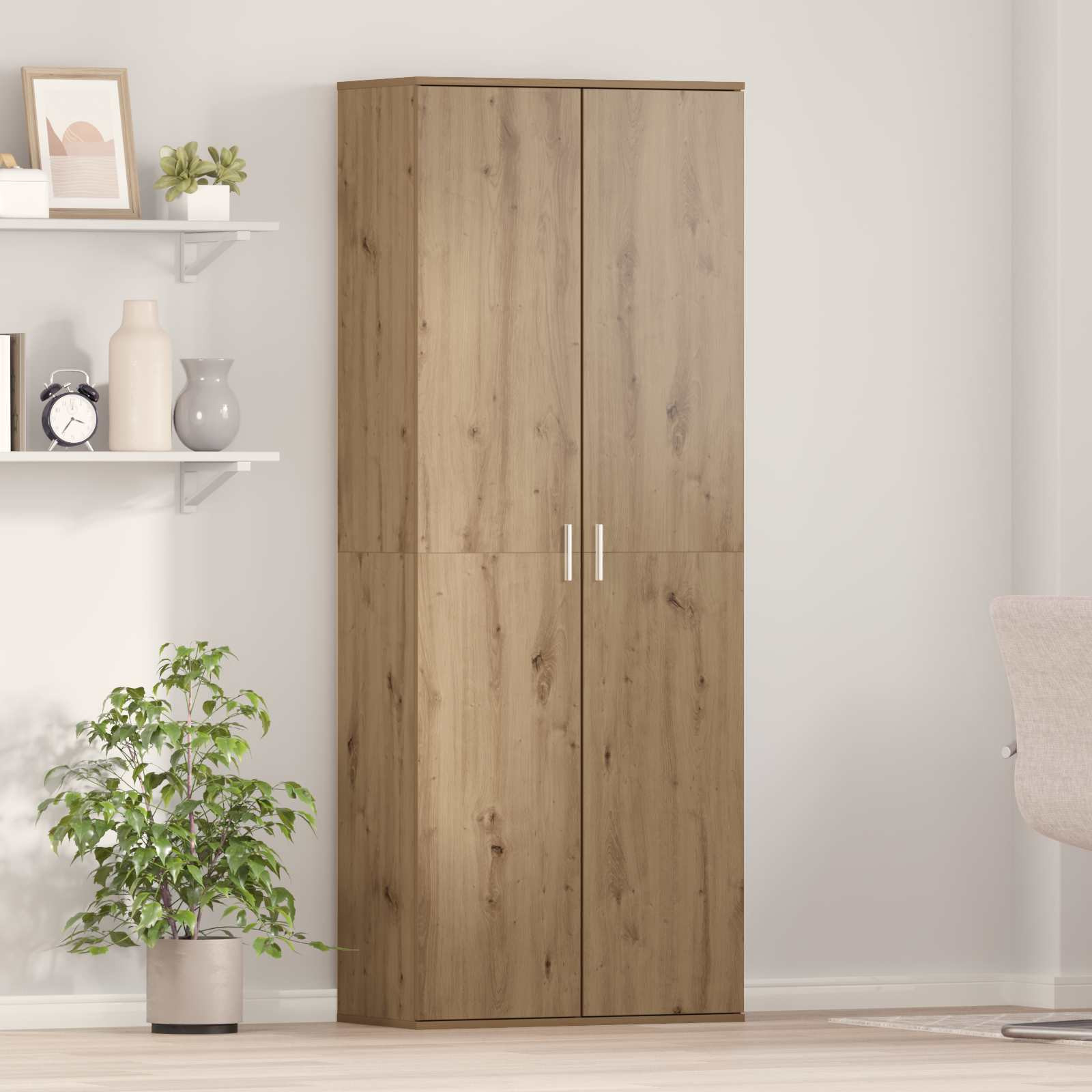 vidaXL Highboard 70 x 33,5 x 180 cm Holzwerkstoff Artisan-Eiche