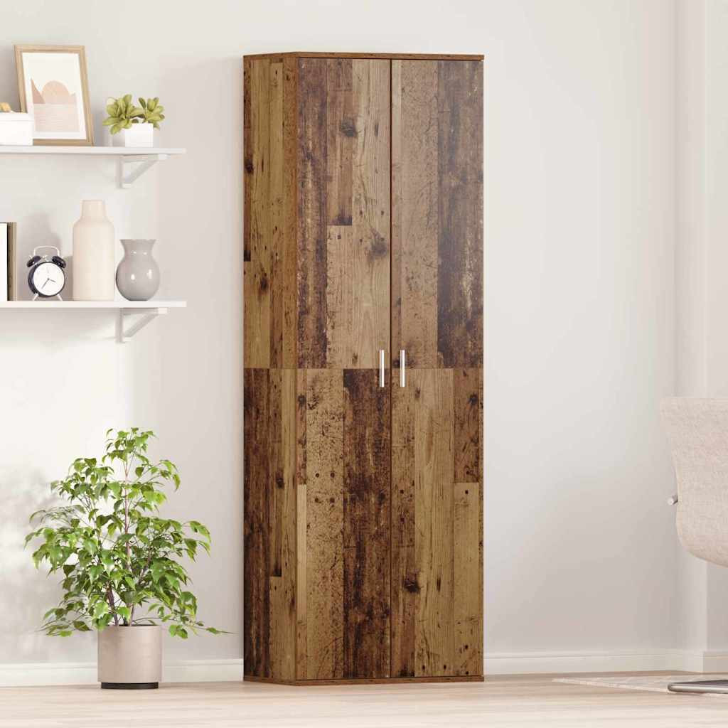 vidaXL Highboard Altholz 60 x 35 x 180 cm Holzwerkstoff