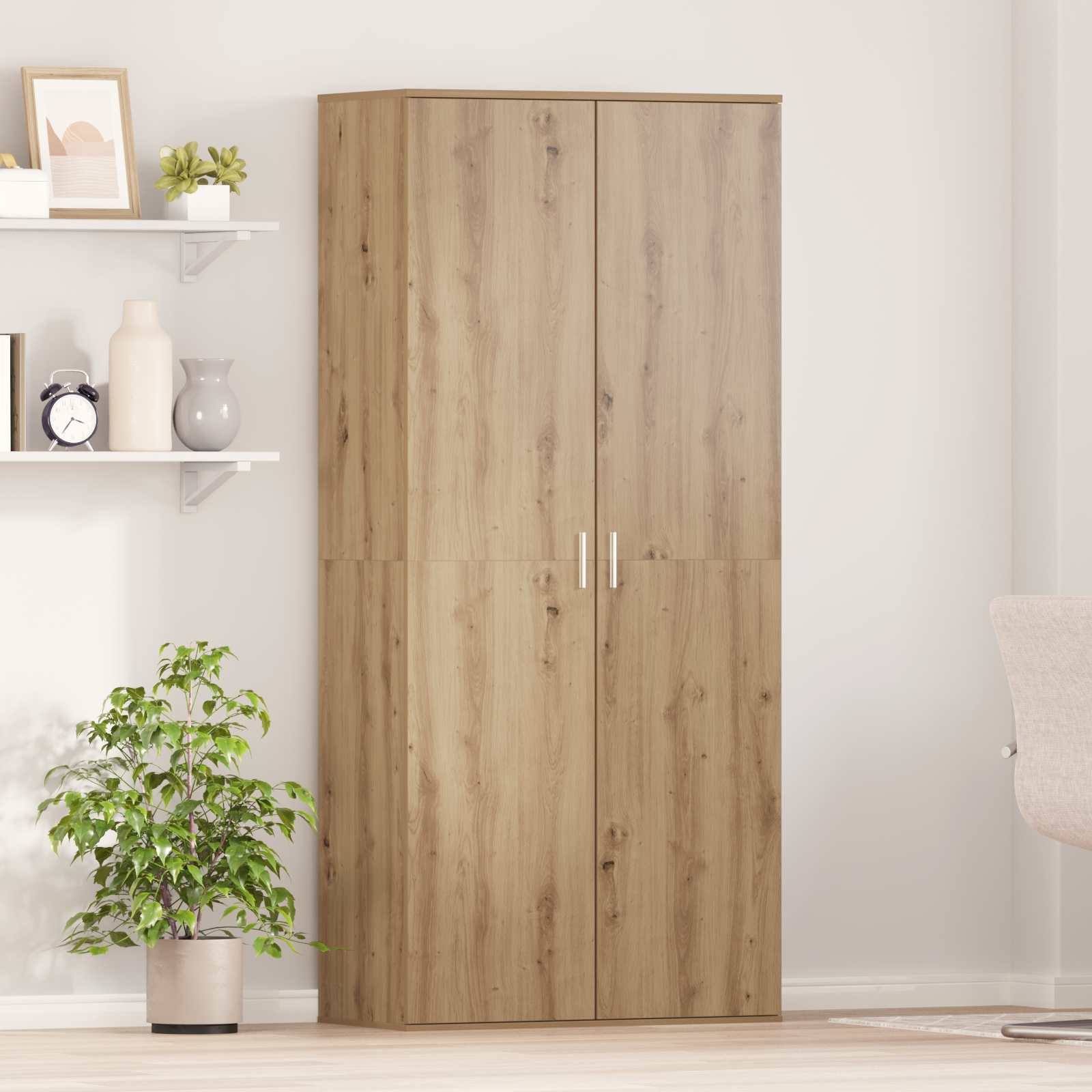 vidaXL Hochschrank 80 x 39 x 178 cm Holzwerkstoff Artisan-Eiche