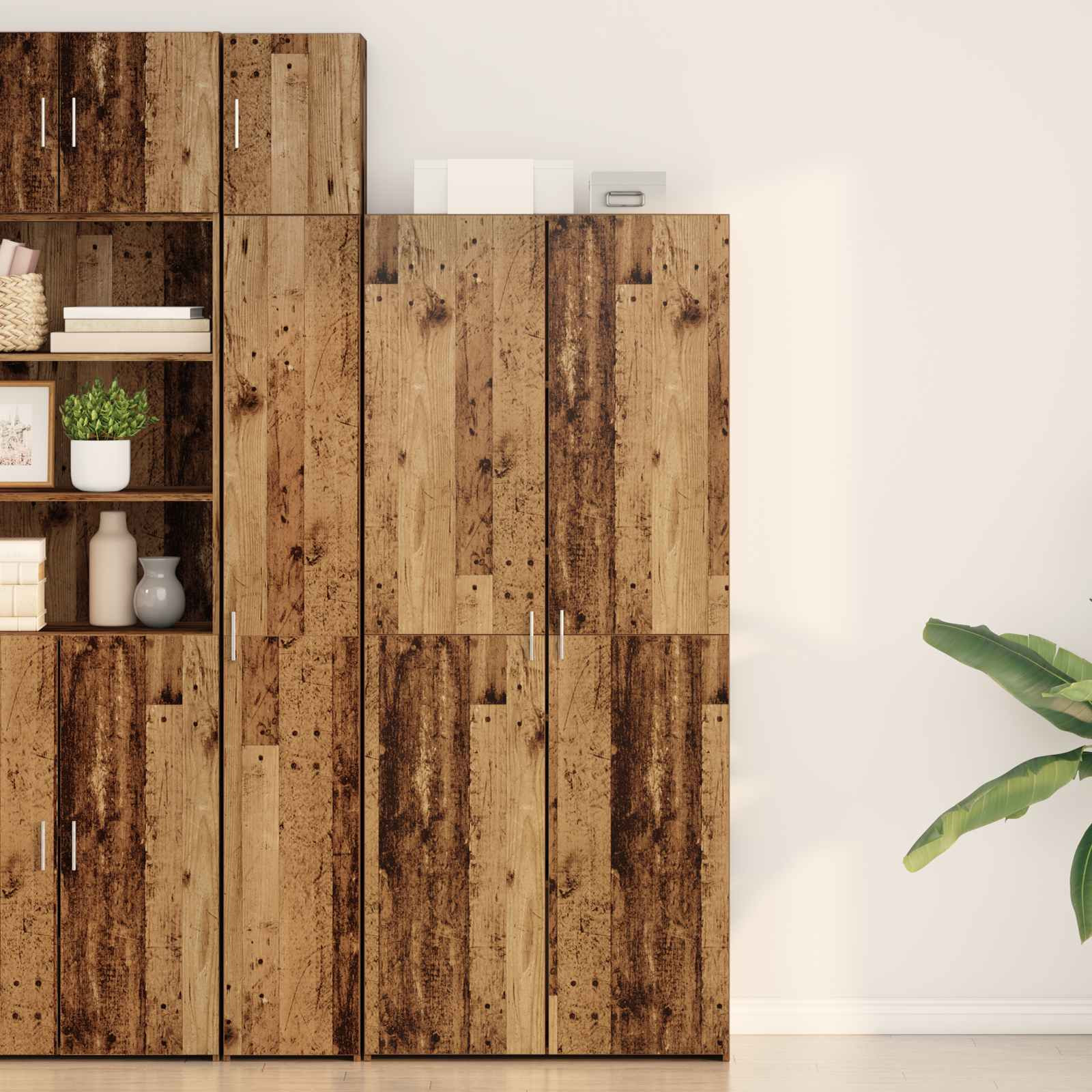 vidaXL Highboard Altholz 80 x 42 x 185 cm