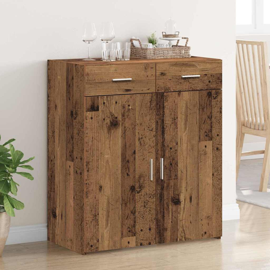 vidaXL Aufbewahrungsschrank Altholz 80 x 42,5 x 93 cm