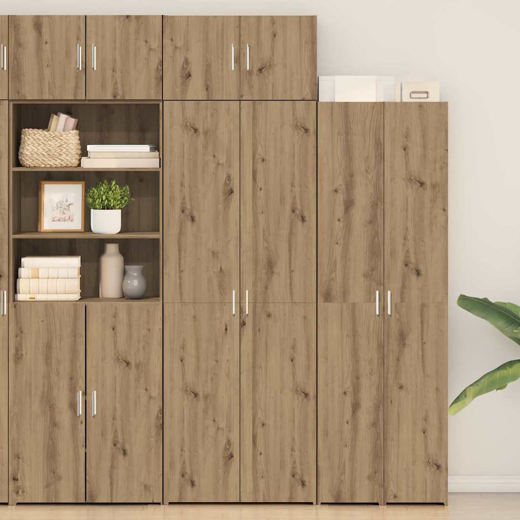 vidaXL Aufbewahrungsschrank 3 pcs Artisan-Eiche 70 x 42,5 x 185 cm