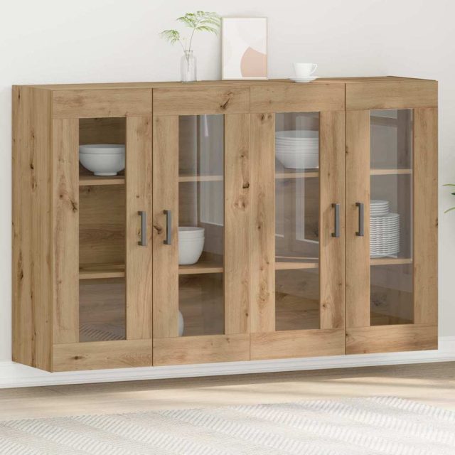 vidaXL Wandschränke 2 pcs Artisan-Eiche 69,5 x 34 x 90 cm