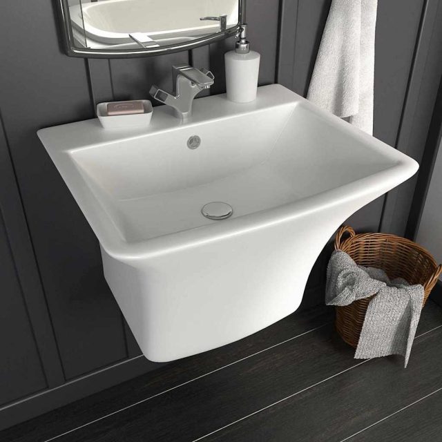 vidaXL Waschbecken Weiß 53 x 44 x 37 cm Glasierte Keramik