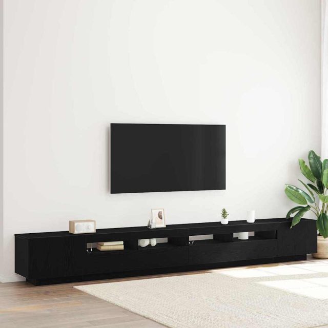 vidaXL TV-Schrankset 3 pcs Schwarz 300 x 35 x 40 cm Holzwerkstoff