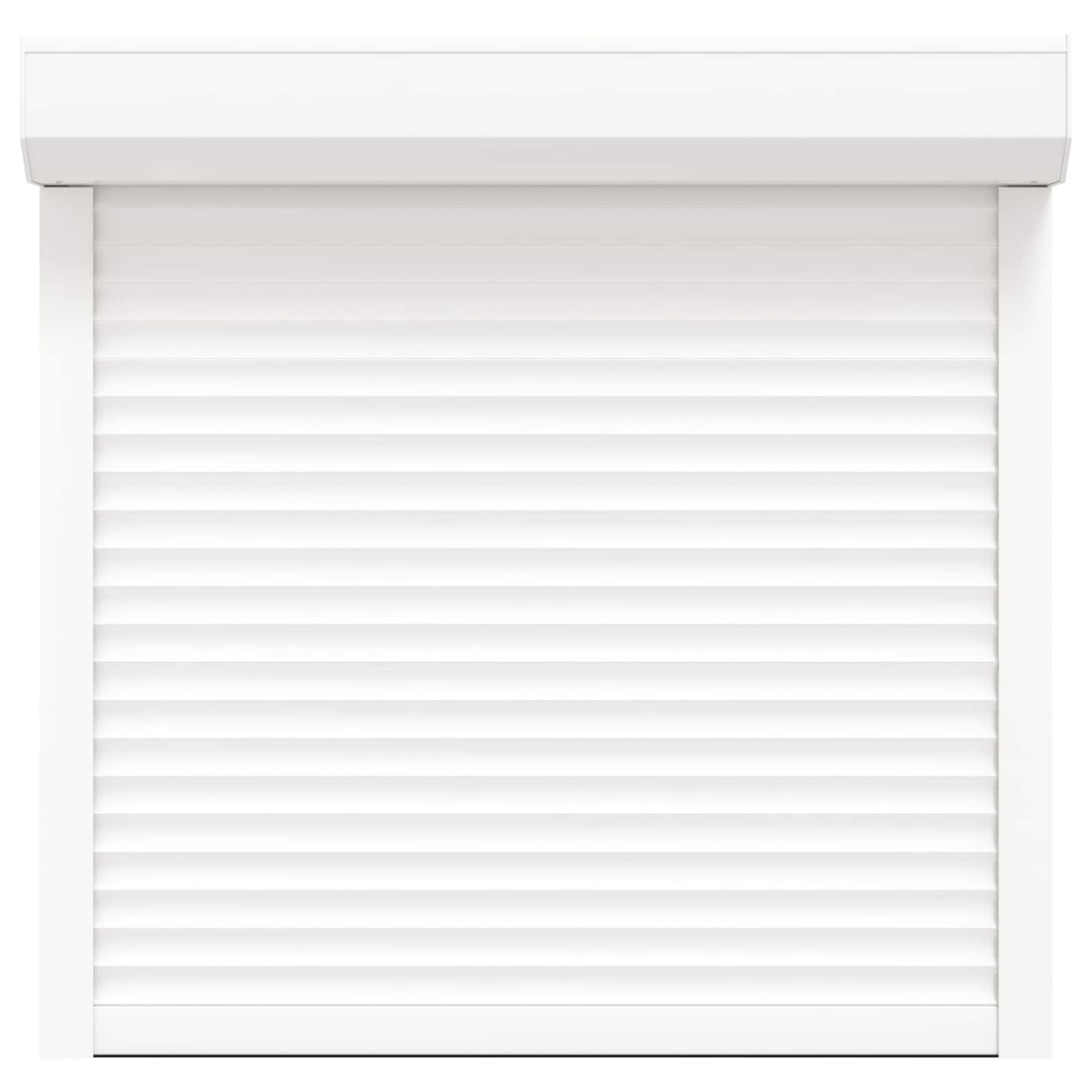 vidaXL Rollladen Weiß 100 x 100 cm Aluminium und Polyurethan