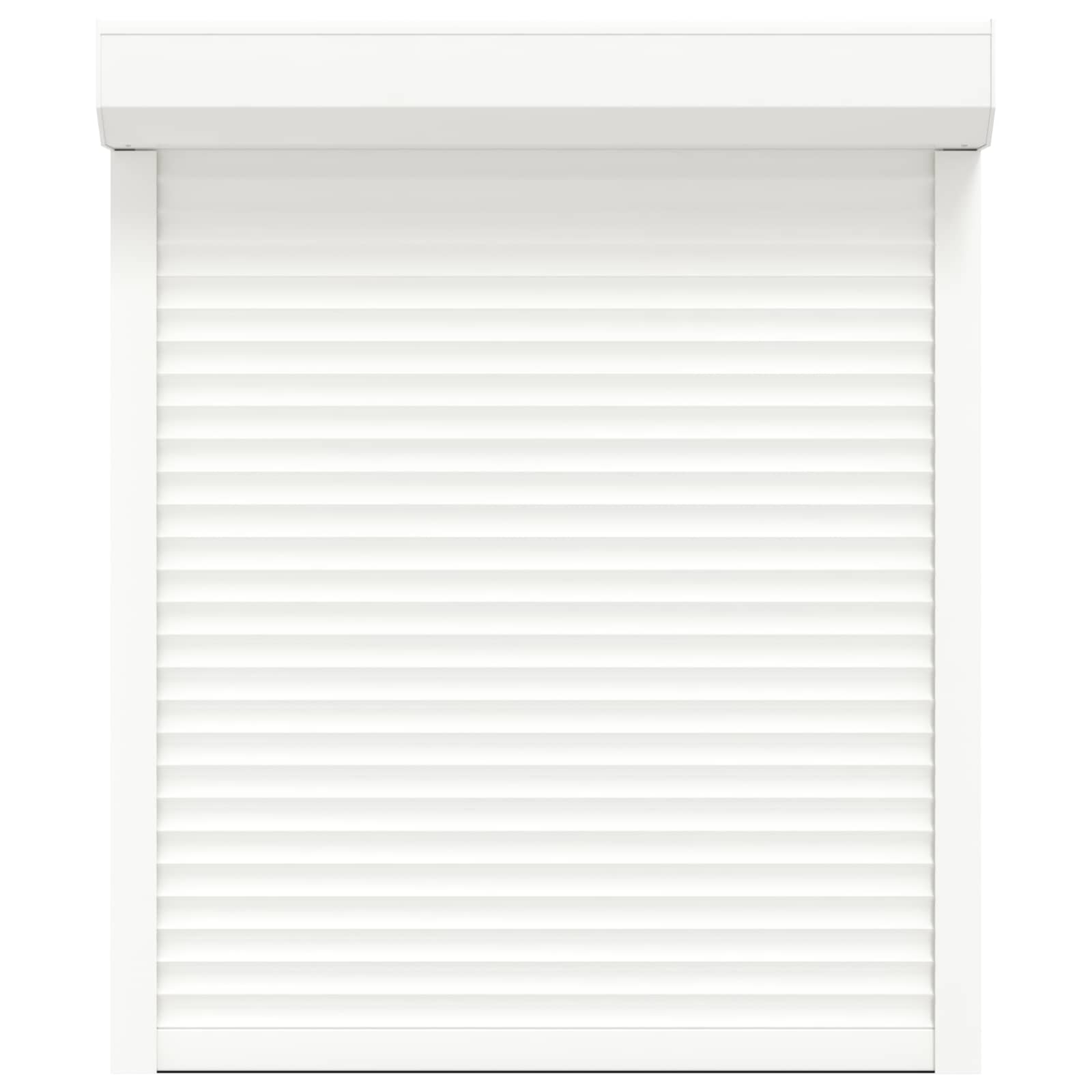 vidaXL Rollladen Weiß 100 x 120 cm Aluminium und Polyurethan