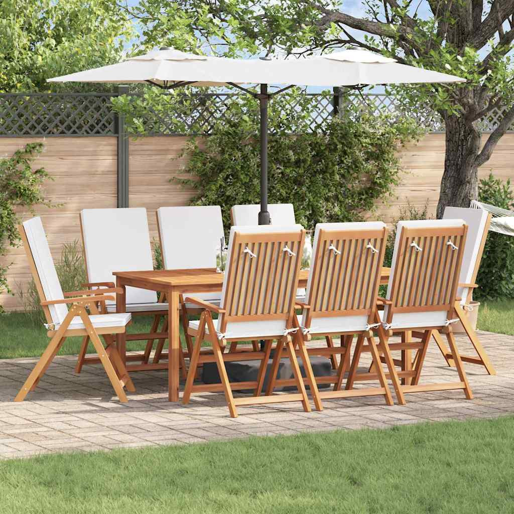 vidaXL Gartenstuhl 8 pcs Braun und Weiß 57 x 71,5 x 104 cm