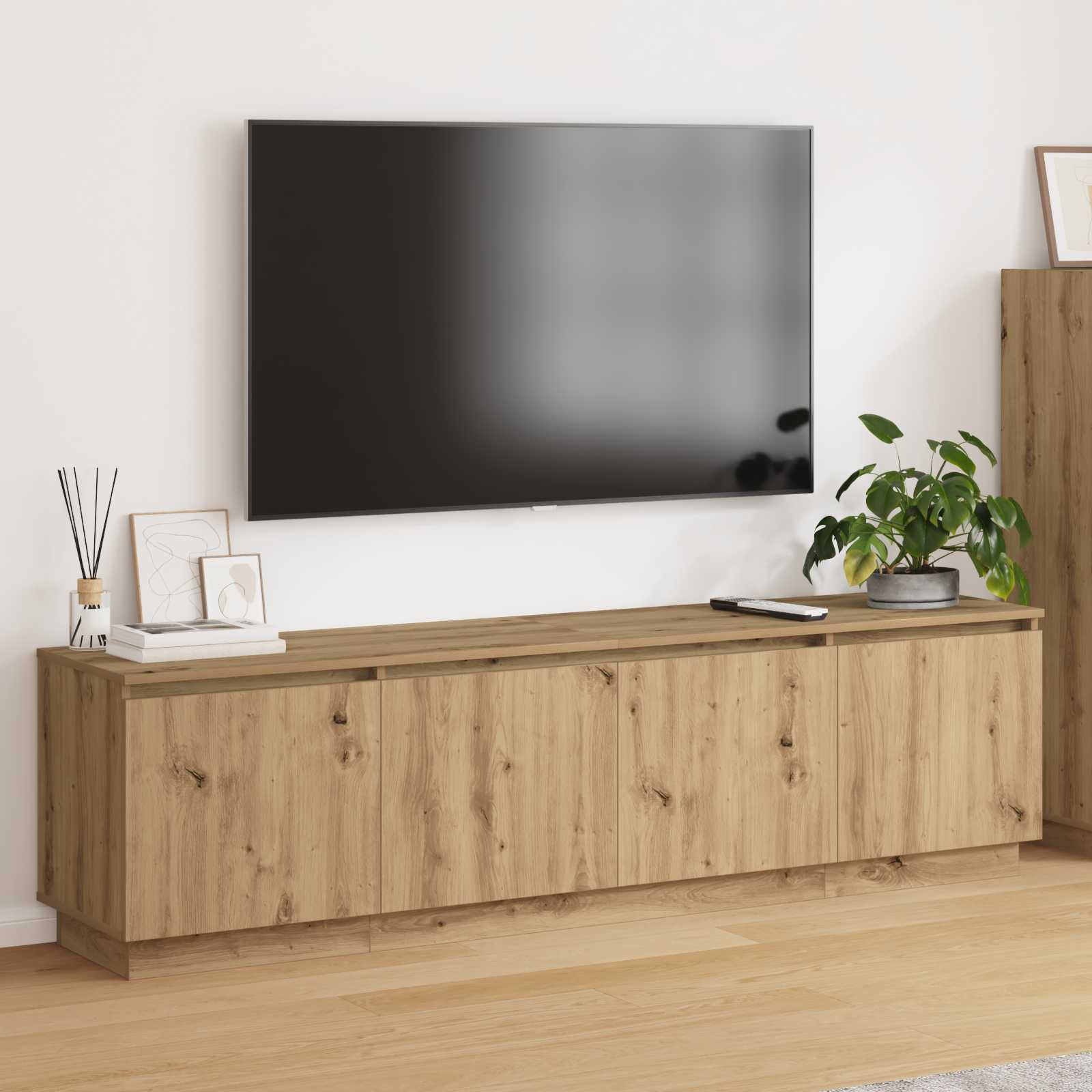 vidaXL TV-Schränk 180 x 38 x 49 cm Artisan-Eiche Holzwerkstoff