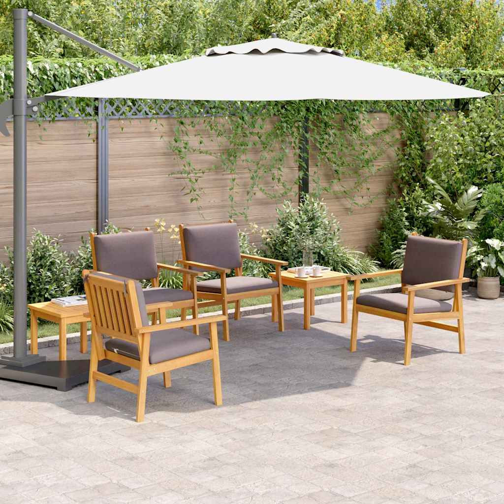 vidaXL Gartensofa-set 6 pcs Braun Massivholz Akazie