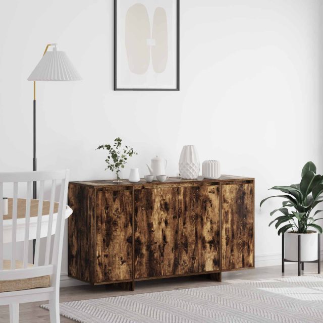 vidaXL Sideboard Geräucherte Eiche 135 x 41 x 75 cm Holzwerkstoff