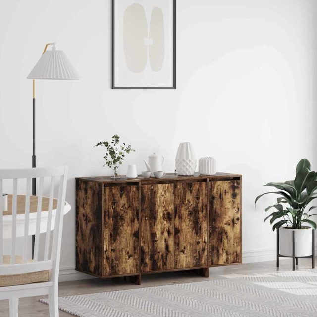 vidaXL Sideboard Räuchereiche 120 x 41 x 75 cm Holzwerkstoff
