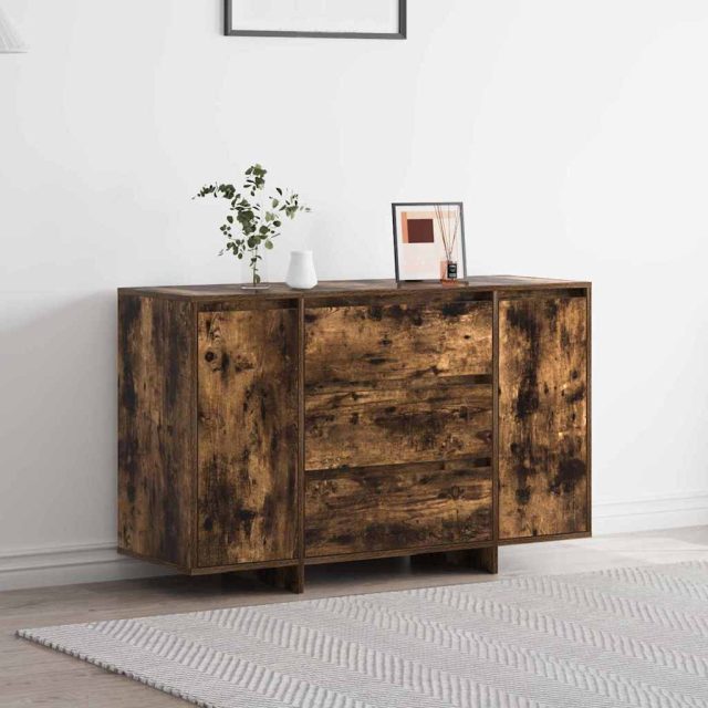 vidaXL Sideboard Geräucherte Eiche 120 x 41 x 75 cm Holzwerkstoff