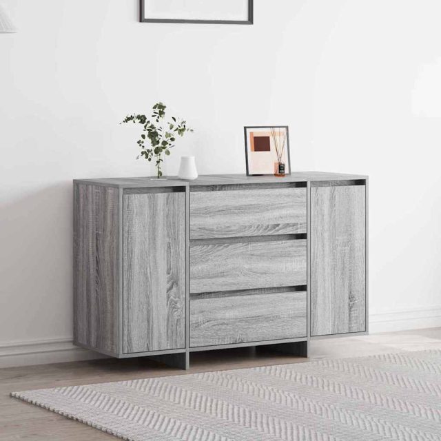 vidaXL Sideboard Graues Sonoma 120 x 41 x 75 cm Holzwerkstoff