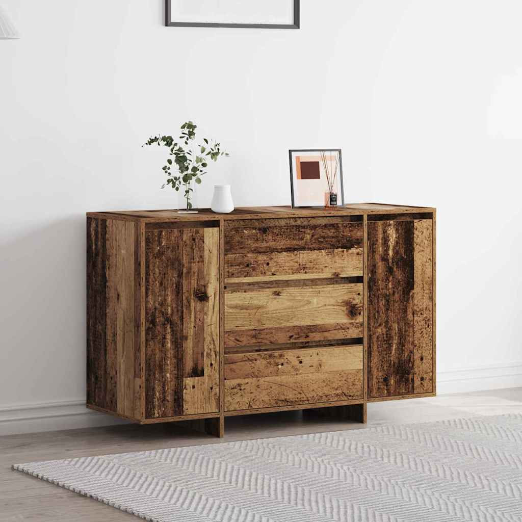 vidaXL Sideboard mit Schubladen Altholz 120 x 41 x 75 cm Holzwerkstoff