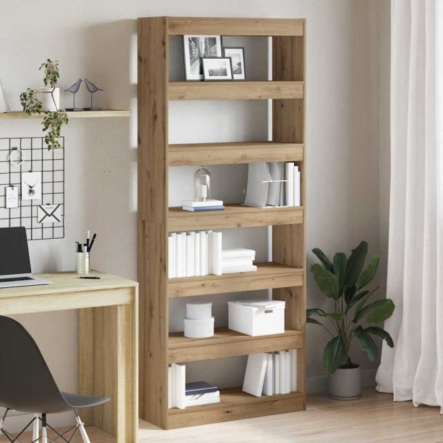 vidaXL Bücherregal 6 Ebenen 80 x 30 x 198 cm Holzwerkstoff