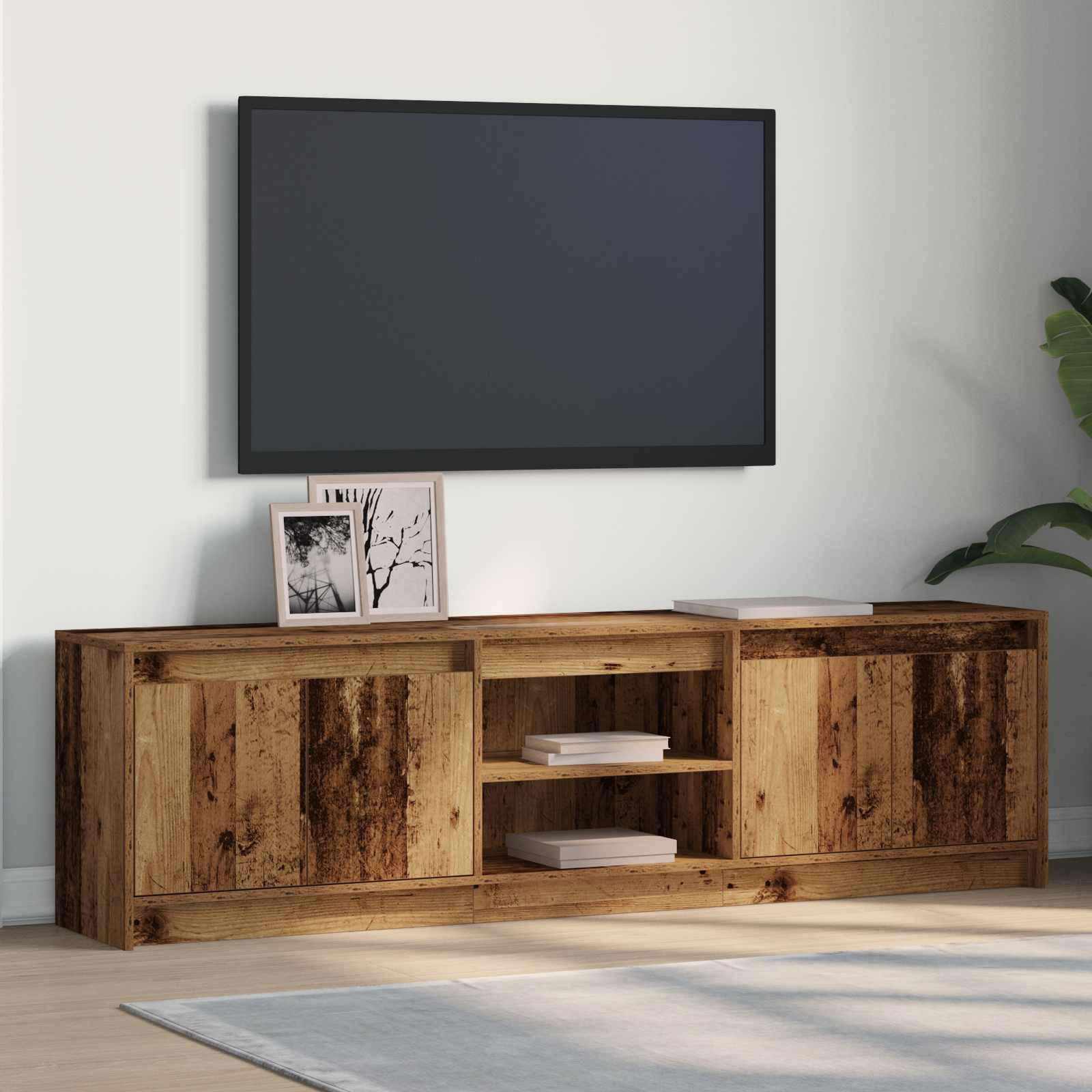 vidaXL TV-Einheiten 180 x 34 x 50 cm Braun Holzwerkstoff