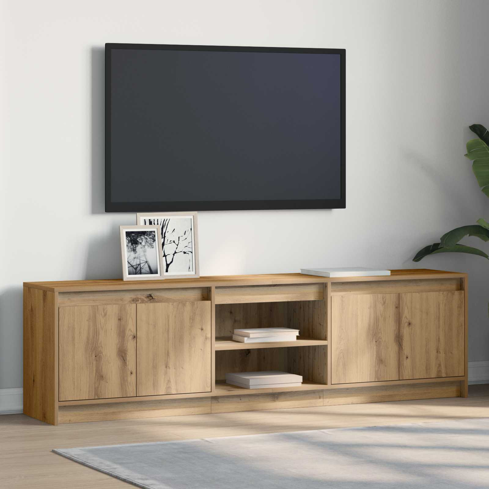 vidaXL TV-Einheiten 180 x 34 x 50 cm Braun Holzwerkstoff