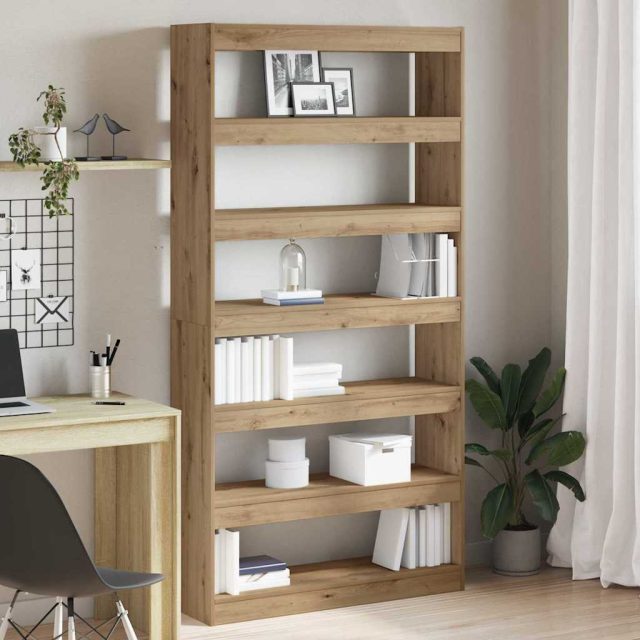 vidaXL Bücherregal 6 Ebenen 100 x 30 x 198 cm Holzwerkstoff
