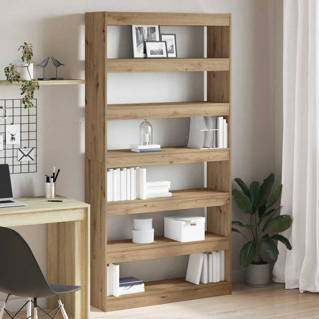 vidaXL Bücherregal 6 Ebenen 100 x 30 x 198 cm Holzwerkstoff