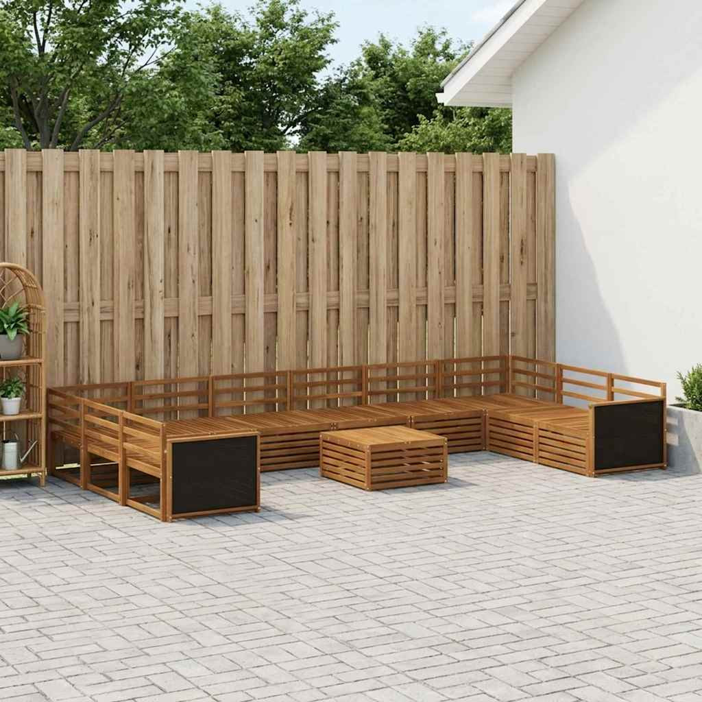 vidaXL Sofagarnituren 11 pcs Massivholz Akazie