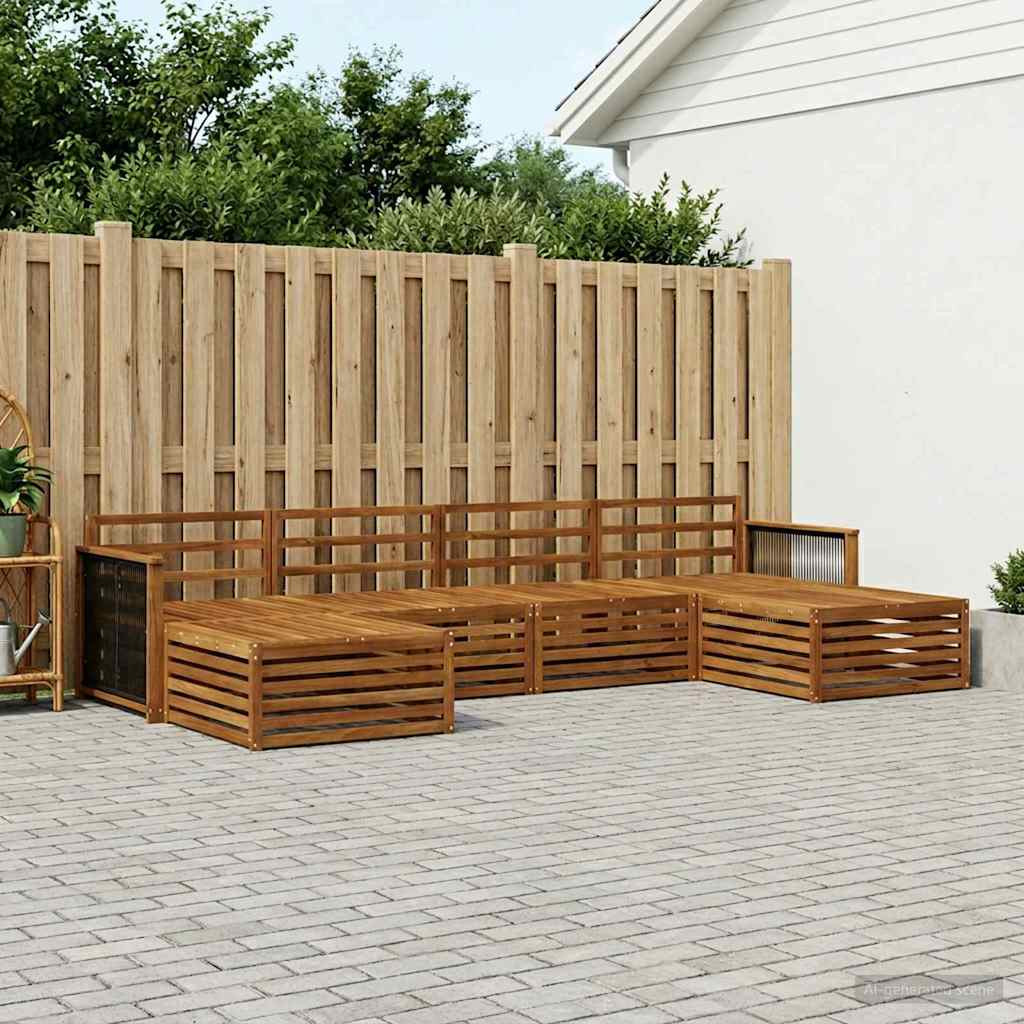 vidaXL Sofagarnituren 6 pcs Massivholz Akazie