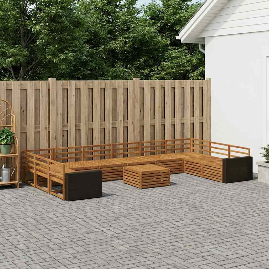 vidaXL Sofagarnituren 11 pcs Massivholz Akazie