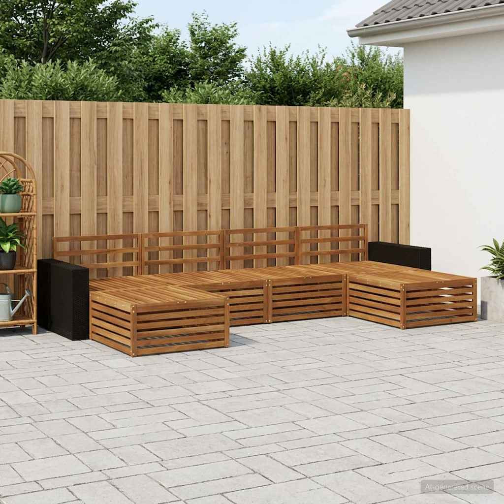 vidaXL Sofagarnituren 6 pcs Massivholz Akazie