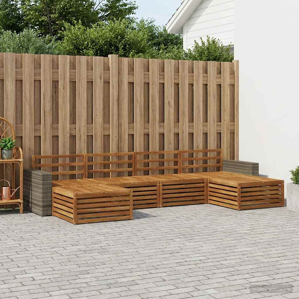 vidaXL Sofagarnituren 6 pcs Massivholz Akazie
