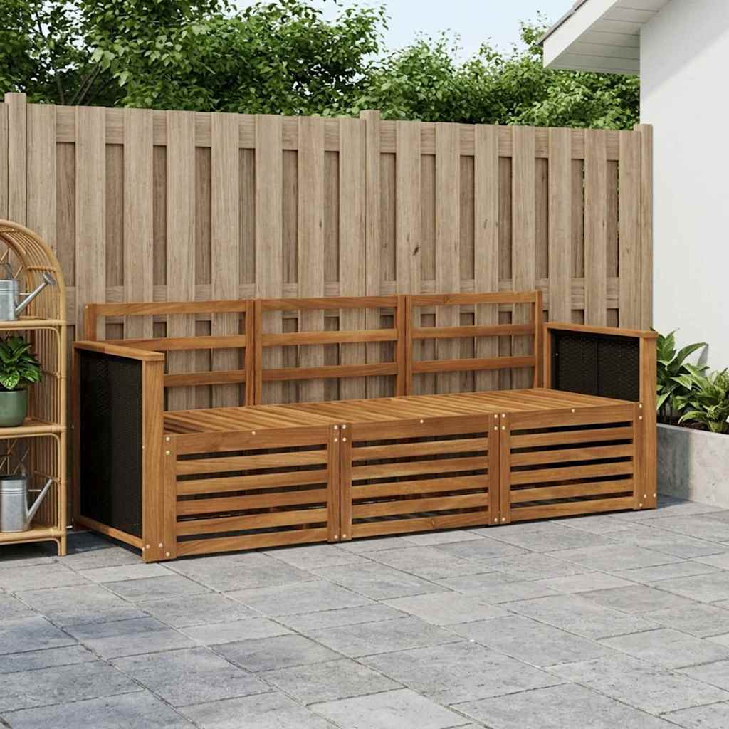 vidaXL Sofagarnituren 3 pcs Massivholz Akazie