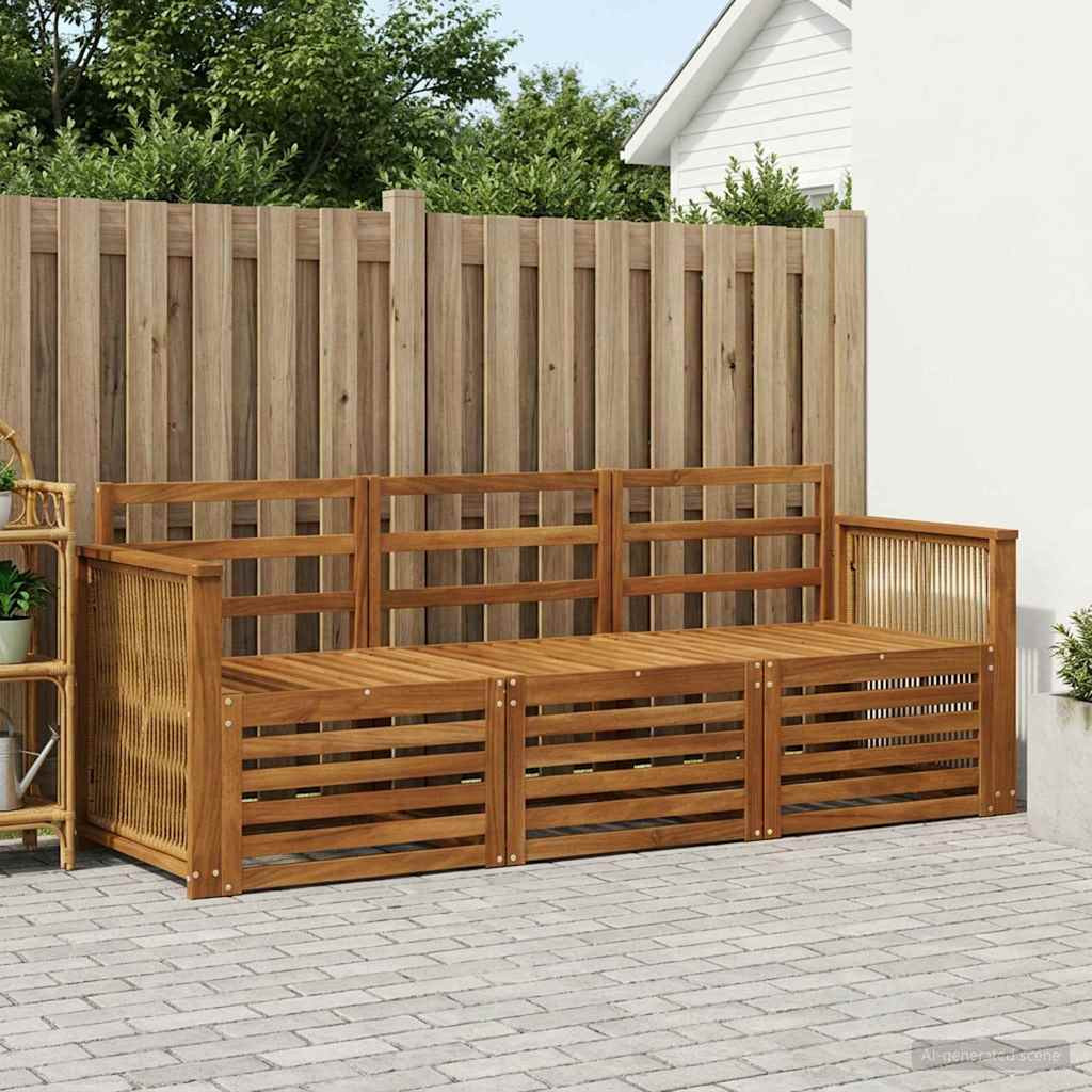 vidaXL Sofagarnituren 3 pcs Massivholz Akazie