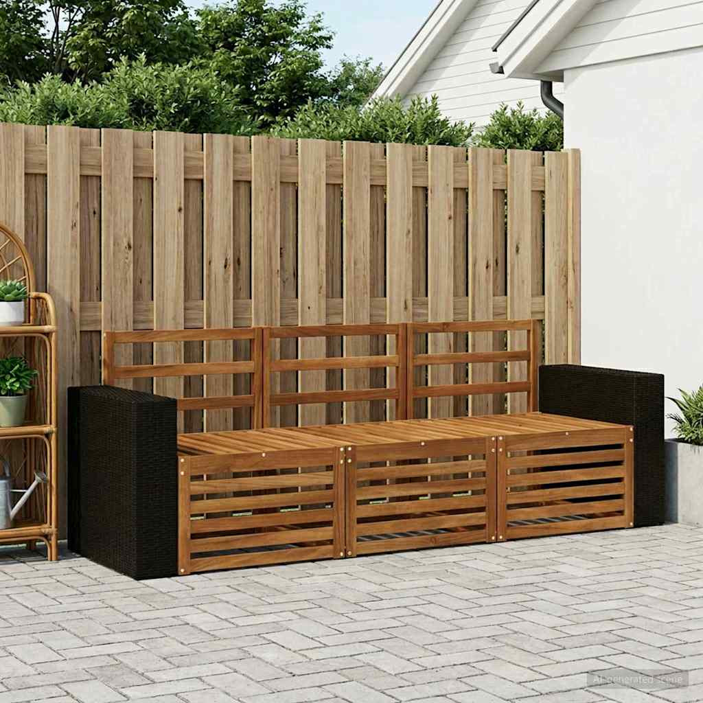 vidaXL Sofagarnituren 3 pcs Massivholz Akazie