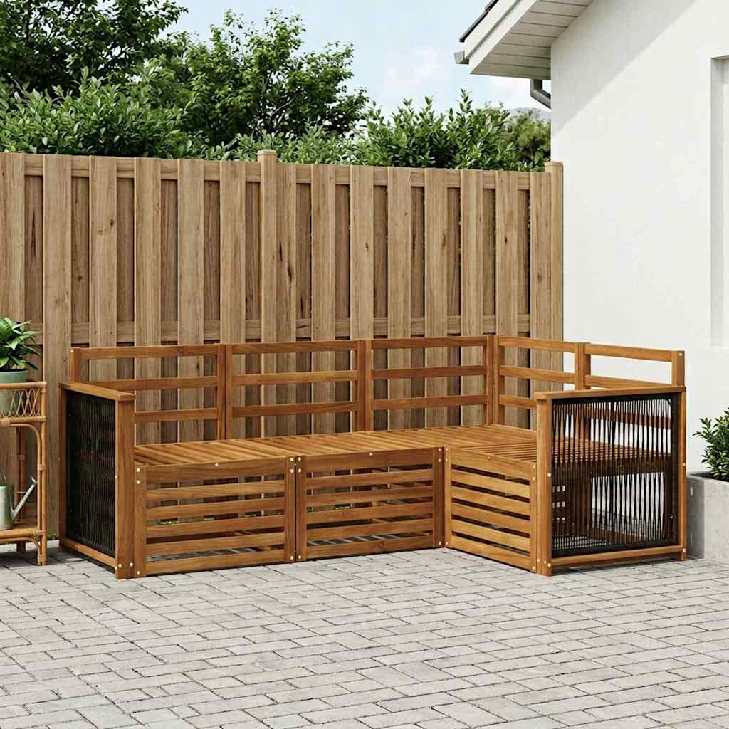 vidaXL Sofagarnituren 4 pcs Massivholz Akazie