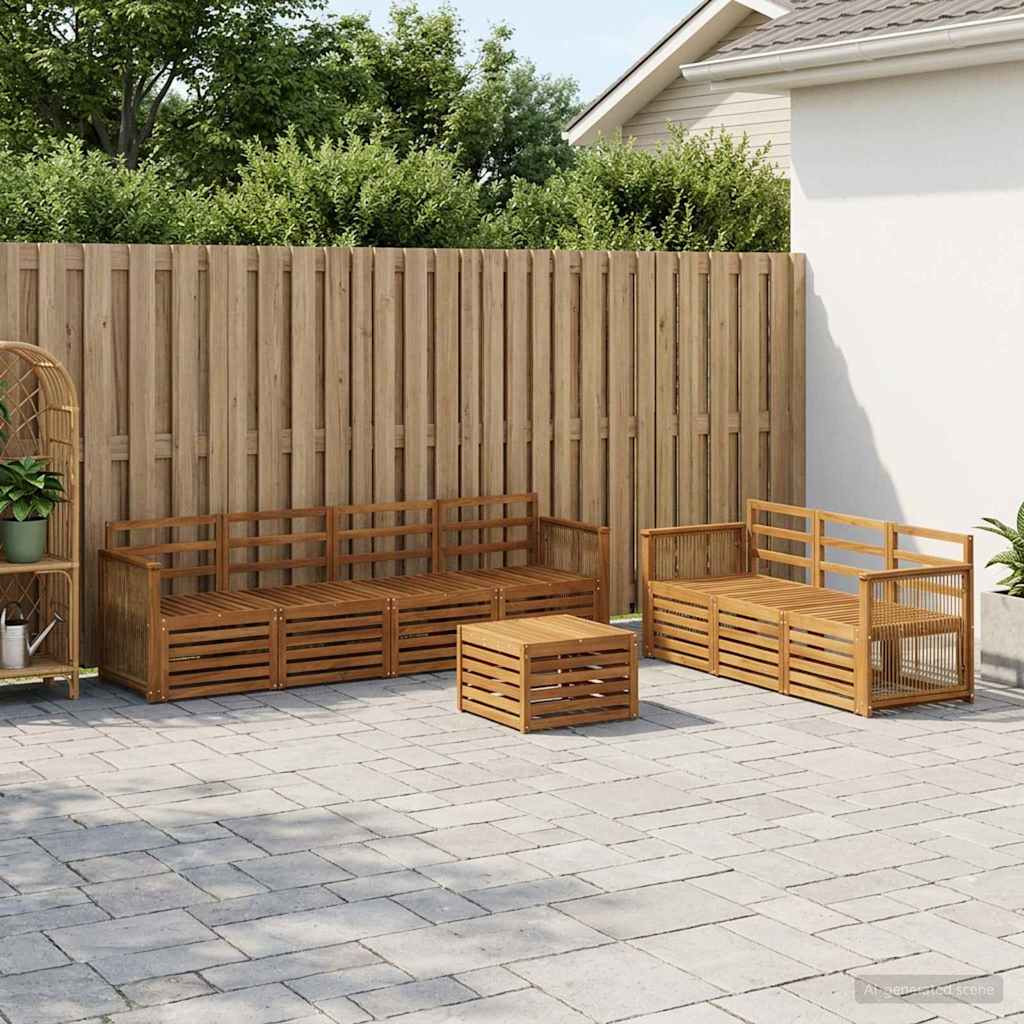 vidaXL Sofagarnituren 8 pcs Massivholz Akazie