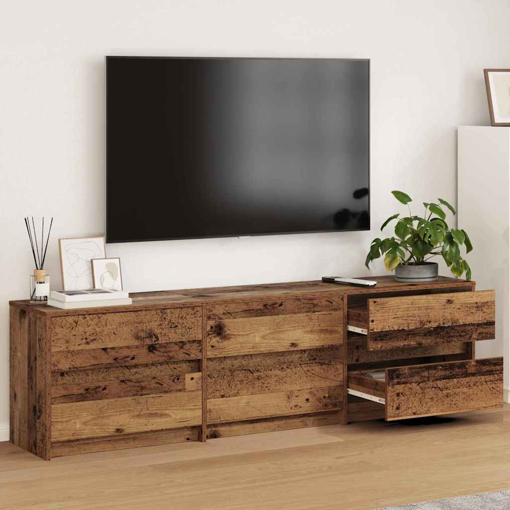 vidaXL TV-Einheiten 180 x 34 x 50 cm Altholz Holzwerkstoff